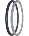 24 x 1 3/8 in. (37-540) Aero-Flex™ Urethane Wheelchair Street Tire - Both colors shown