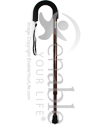 Mabis DMI Retractable Ice Tip Cane - whole cane shown in view