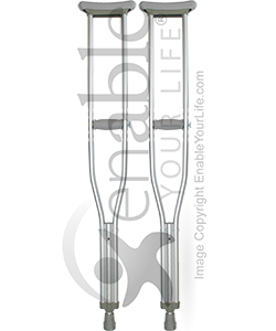 Invacare ProBasics® Deluxe Aluminum Lightweight Crutches - pr