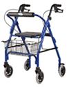 Invacare Adult Rollator with Basket