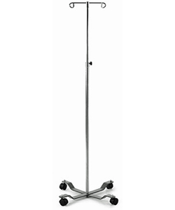 Invacare Standard IV Stand with 4 Leg Base - Shown fully assembled