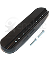 Deluxe 10.25” (desk length) Wheelchair Armrest Pad in Vinyl - back view shown with screws