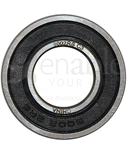 15 mm x 32 mm 6002RS Precision Wheelchair or Scooter Bearing - Front view shown