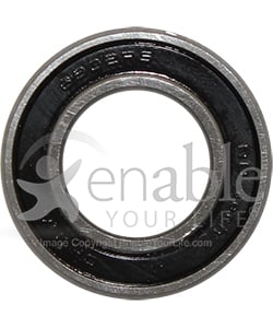 15 mm x 28 mm 6902RS Precision Wheelchair or Scooter Bearing - Front view shown