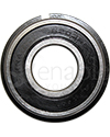 17 mm x 40 mm 6203RS Precision Wheelchair or Scooter Bearing With Ring - Front view shown