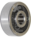 8 x 28 mm 638RS Precision Wheelchair or Scooter Bearing - Angled view shown