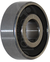 1/2 x 1 3/8 in. 1621RS Precision Wheelchair or Scooter Bearing - Angled view shown