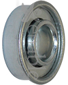 1/2 x 1 1/8 in. 12118 Flanged Wheelchair or Scooter Bearing - Angled view shown