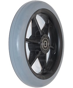 6 x 1 in. Six Spoke Wheelchair Caster Wheel - Angled view shown