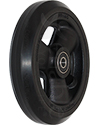 5 x 1 in. Primo Hollow Spoke Wheelchair Caster Wheel - Angled view shown