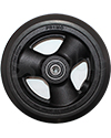 5 x 1 in. Primo Hollow Spoke Wheelchair Caster Wheel - Front view shown