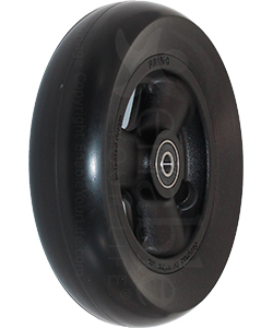 6 x 1 1/2 in. Primo Hollow Spoke Wheelchair Caster Wheel - Angled view shown