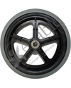 8 x 1 in. Economy 5 Spoke Wheelchair Caster Wheel with 2 1/8 in. Hub - Front view shown