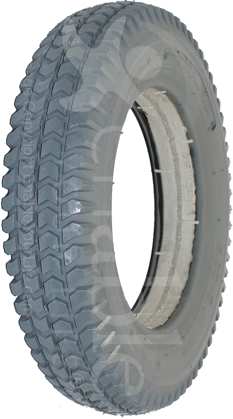 3.00-8 (14 x 3 in.) Primo Powertrax Heavy Duty Foam Filled Wheelchair Tire - Angled view shown