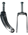 8 in. Chrome Steel Wheelchair Caster Fork – E&J Type - pr