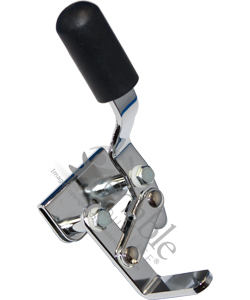 E&J Style Wheelchair Wheel Lock with Flat-Stock Bar Mount - Right side wheel lock shown