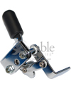 E&J Style Wheelchair Wheel Lock with Flat-Stock Bar Mount - Rear view showing the flat mounting clamp