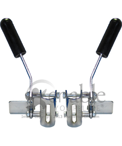 Companion Wheelchair Wheel Locks with Over the Bar Clamp Mounting - pr