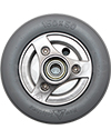 6 x 2 in. (150 x 50) Permobil M300 and M400 Replacement Wheelchair Caster Wheel with Gray Tire (Compare to Permobil Part 1830337) - Front view shown