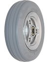 8 x 2 in. (200 x 50) Permobil M300, M300HD, and M400 Replacement Wheelchair Caster Wheel with Light Gray Tire (Compare to Permobil Part 1826508) - Angled view shown