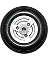 2.50-3 (210-65) Permobil C300, C350 and C500 Replacement Wheelchair Caster Wheel with Black Tire (Compare to Permobil Part 1831186) - Back view shown