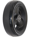 5 x 1.5 in. Primo Sentinel Soft Roll Hollow Spoke Wheelchair Caster - Angled view shown