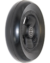 6 x 1.5 in. Primo Sentinel Soft Roll Hollow Spoke Wheelchair Caster - Angled view shown