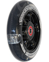 5 x 1 1/4 in. (125 mm) Volcanic Grande W™ Ultimate Light-Up Wheelchair Caster - Angled view shown