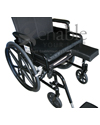 Aftermarket Group Wheelchair Slide Out Amputee Support - Shown installed on a manual wheelchair
