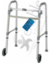 Carex® Single Button Walker with 5 in. Wheels and 300 lbs Capacity