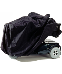 EZ Access Scooter and Power Wheelchair Covers - Showing scooter cover in use