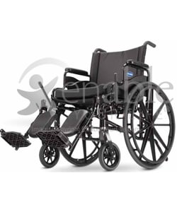 Invacare® 9000 XDT Custom Lightweight Wheelchair - Angled view shown with optional accessories