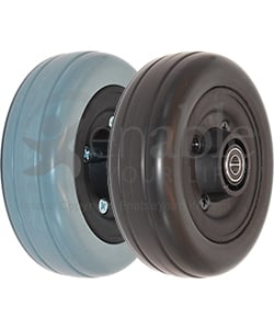 6 x 2 in. Invacare Wheelchair Replacement Caster Wheel - Angled view shown