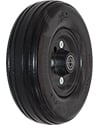 8 x 2.25 in. Invacare Wheelchair Caster Wheel with Solid Black Urethane Tire For The Storm Series 3G - Angled view shown
