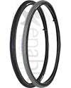 26 x 1 in. (25-590) Kenda Kwick Trax Wheelchair Tire w/Iron Cap -  Angled view of both colors shown