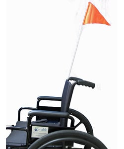 Collapsible Wheelchair or Scooter Safety Flag