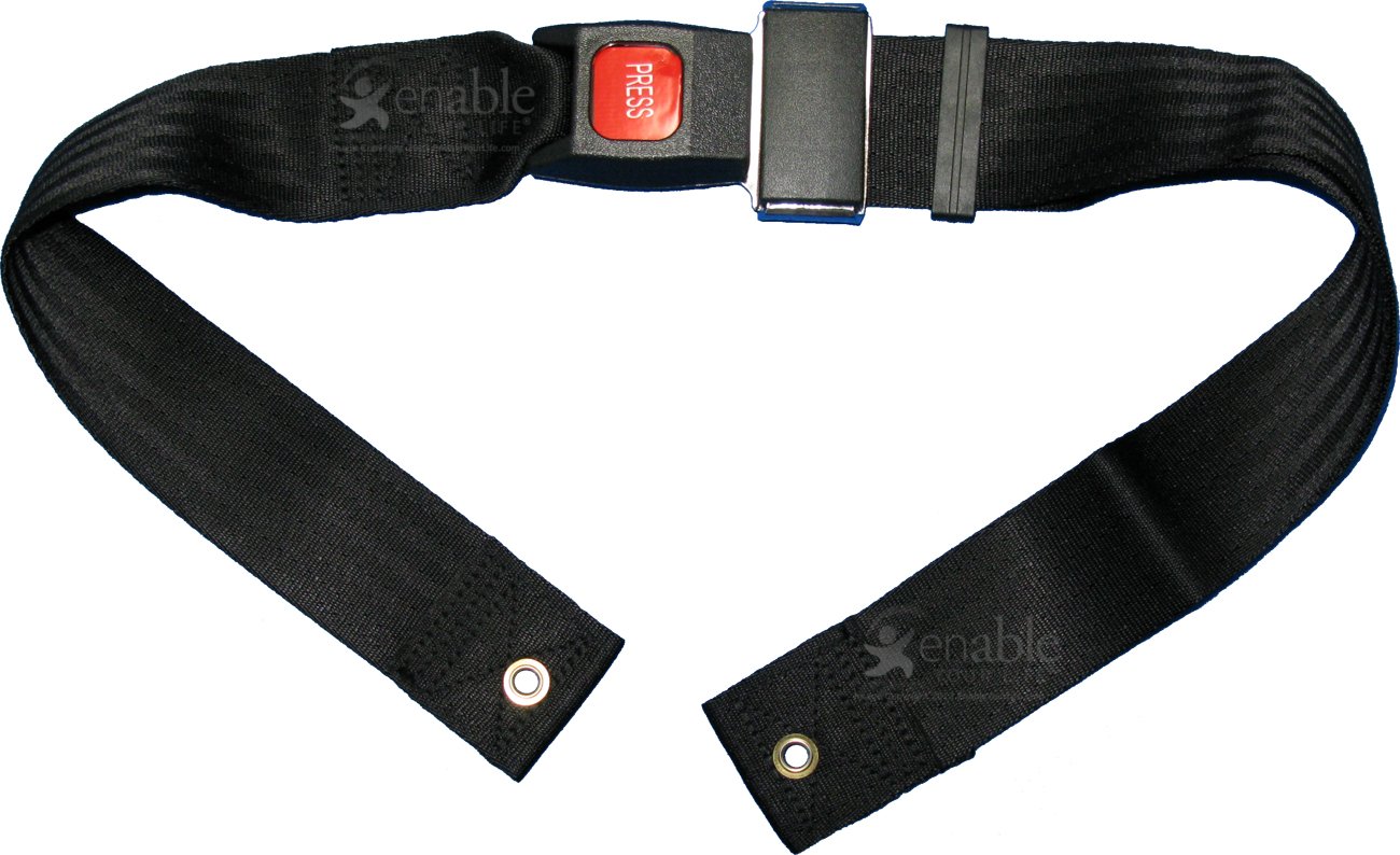 Wheelchair Seat Belt with Auto Style Push Button Buckle