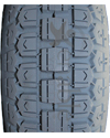 4.10 x 3.50-6 Primo Power Foam Filled Wheelchair / Scooter Tire - Tread pattern close-up of the 3.50" (F182) bead width model