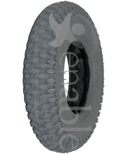 8 x 2 in. (200 x 50) Knobby Wheelchair / Scooter Tire - Angled view shown