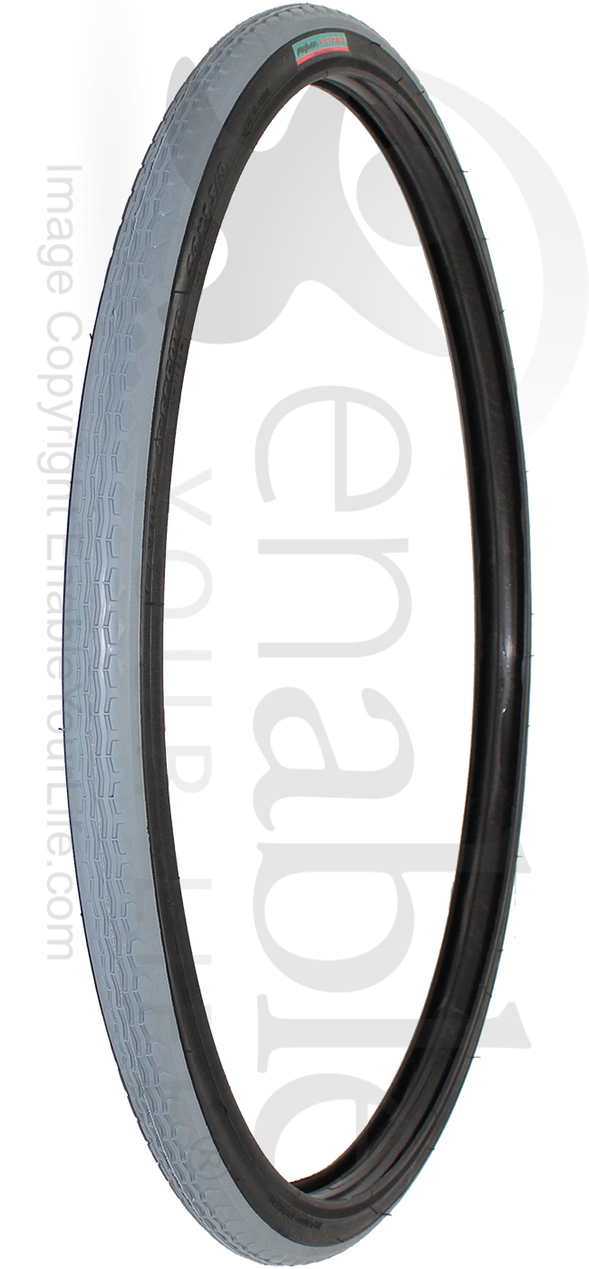 GREY Traditional WHEELCHAIR Bike Cycle Tyre 37-540 24" x 1-3/8" 