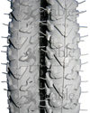 24 x 1 3/8 in. (37-540) Primo V-Trak Knobby Wheelchair Tire - Tread close-up shown