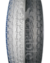12 1/2 x 2 1/4 in. (62-203) Urethane Knobby Wheelchair Tire - Tread close-up shown