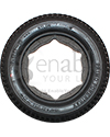 3.00-8 (14 x 3 in.) Primo Powertrax Foam Filled Wheelchair Tire in Black - TIR8110024 (with star shaped foam) Shown
