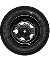 14 x 3 in (3.00-8) Pride Drive Wheel Assembly for the Jazzy Select HD, Jazzy Elite HD, Jazzy Elite 14, TSS450 - Back view shown
