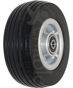 5 x 1 3/4 in. Jazzy Sport and Jazzy Elite 6 Front Replacement Wheelchair Caster Wheel - Angled view shown