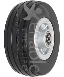 6 x 2 in. Jazzy Elite 14 and Elite HD Replacement Caster Wheel - Angled view shown