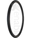 24 x 1 3/8 in. (37-540) Primo Express (Xpress) Urethane Wheelchair Tire - Angled view shown