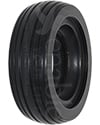 6 x 2 in. (150 x-50) Primo Multi-Rib Urethane Wheelchair Tire in Black - Angled view shown