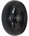 5 x 1 1/2 in. Primo Hollow Spoke Wheelchair Caster Wheel - Angled view shown
