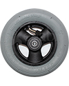 6 x 1 1/4 in. Primo Hollow Spoke Wheelchair Caster Wheel with Pneumatic Tire and Tube - Front view shown